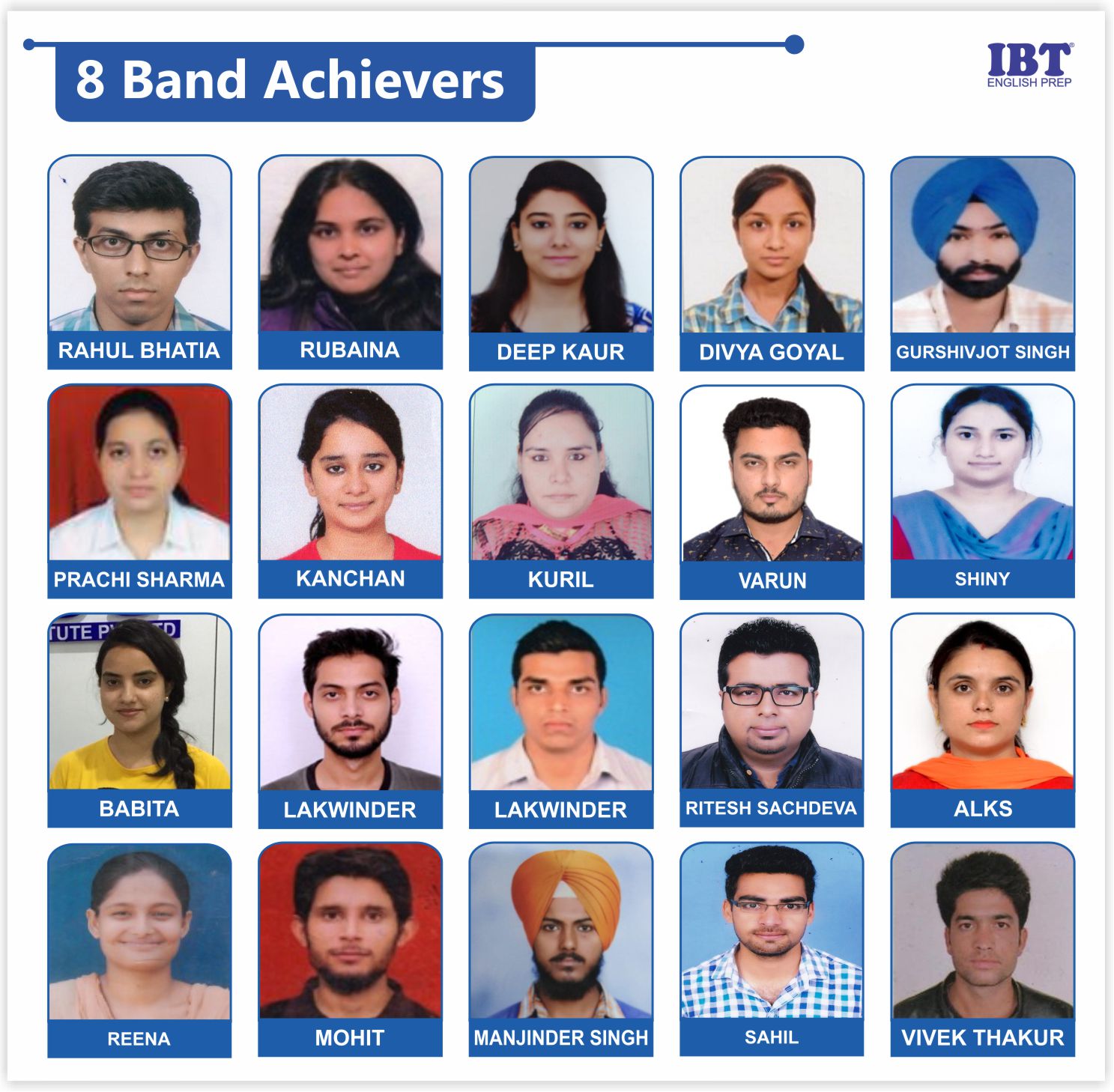 8 Band Achievers